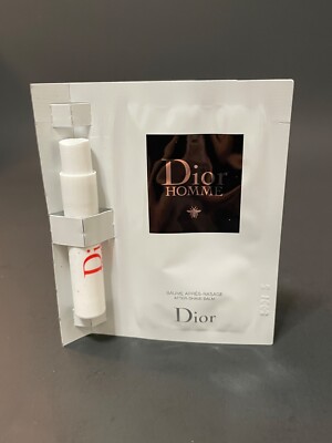 DIOR  HOMME  MENS FRAGRANCE SAMPLE DUO Vial Fragrance & After-Shave Balm NEW