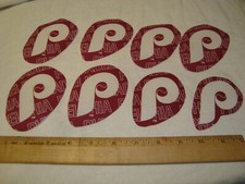 Philadelphia Phillies MLB Baseball Cotton Fabric Iron-On Patches Applique Emblem