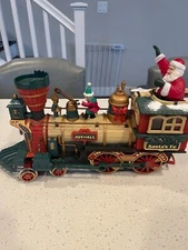 New Bright Holiday Express LOCOMOTIVE ENGINE 387 gs 384 train Santa's Fe