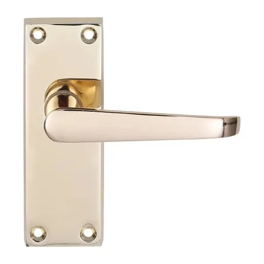 Victorian Straight Latch Door Handle Brass (GBDF2030) George Boyd