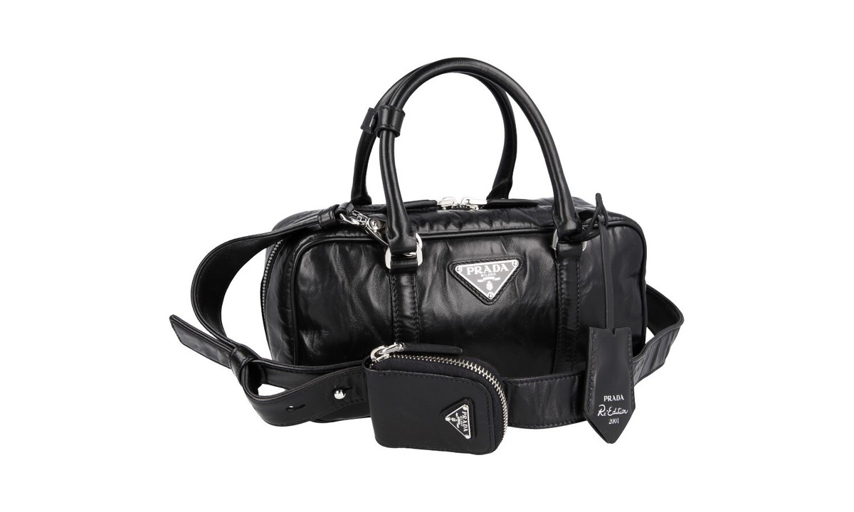 PRADA RE-EDITION 2001 SHOULDER BAG HANDBAG 1BB098 BLACK NEW PRADA RE-EDITION 2001 SHOULDER BAG HANDBAG 1BB098 BLACK NEW
