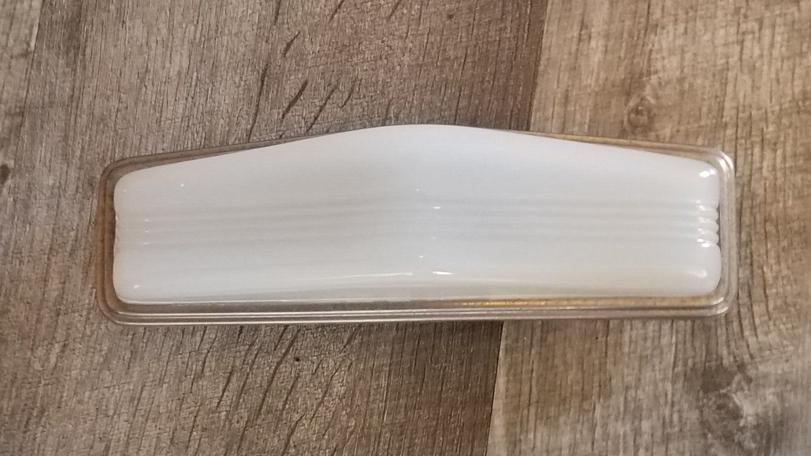 VINTAGE 1950s DOME LIGHT GLASS LENS BEZEL INTERIOR Chevy Ford Dodge Car