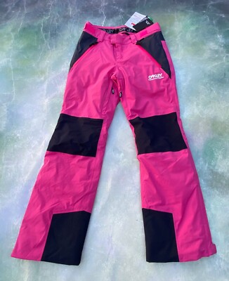 Oakley Esalen 2L 10K Insulated Rubine Red Women's Snowboard Ski Pants Size S.