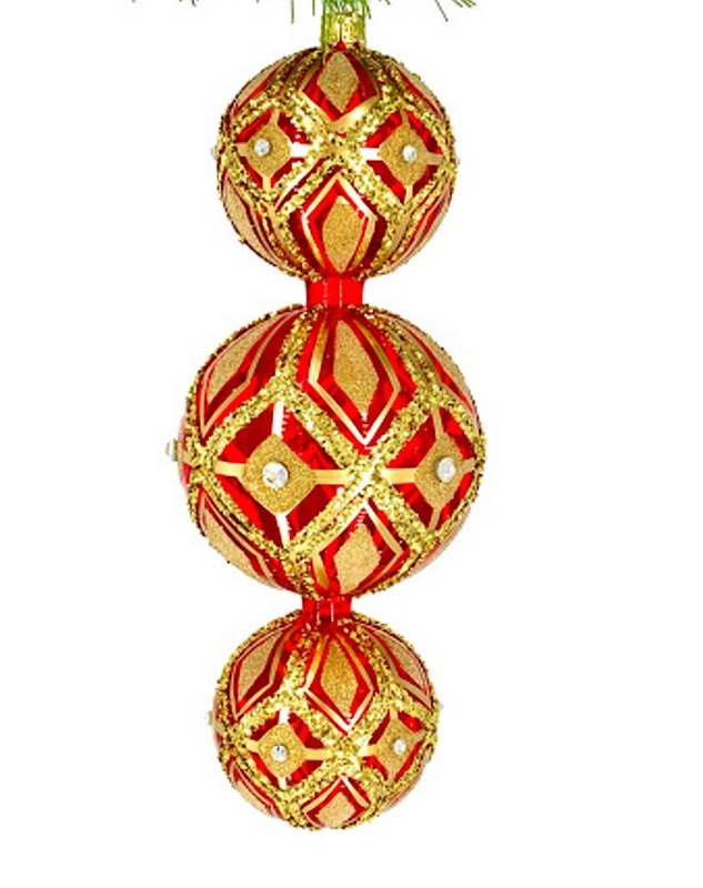 RADKO Ornament King HEARTFULLY YOURS Glass Christmas Ornament Ltd DROP FINIAL