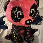 Large 24-36in Pink & Black Star Print Teddy Bear Plush Stuffed Toy Washable — photo 3
