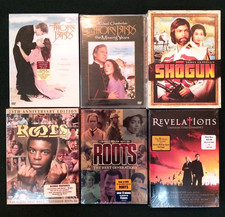 6 Sealed Miniseries: The Thorn birds, The Thorn Birds The Missing Years, Shogun,