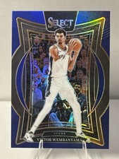 Victor Wemanyama #9 Panini Select 2024-25 - Concourse Blue Prizm