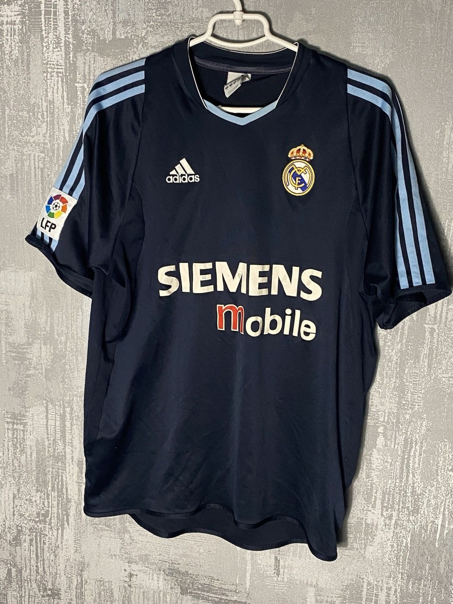 Real Madrid Adidas Away Football Shirt 2003-04 Zinedine Zidane #5