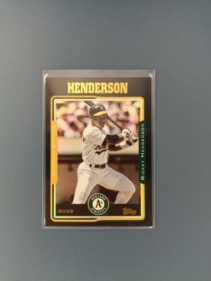 2025 Topps Baseball Archives Rickey Henderson #246 Black Athletics