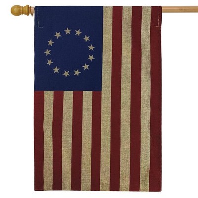 Briarwood Lane Betsy Ross Burlap House Flag