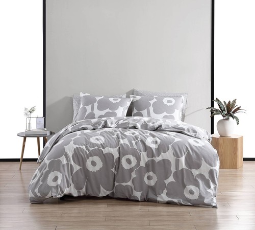 - Queen Duvet Cover Set, Cotton Bedding with Matching Shams & Botton Closure,...