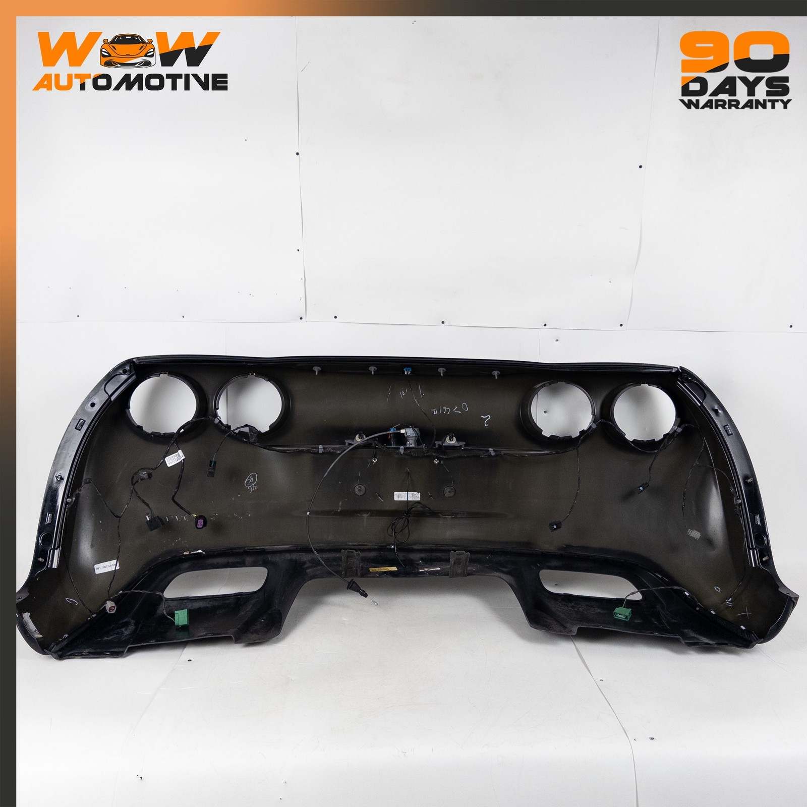 05-13 CHEVROLET CORVETTE C6 REAR BUMPER COVER PANEL HARNESS ASSEMBLY BLACK OEM