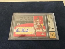 BEN GORDON 04-05 TOPPS CHROME RC ROOKIE BGS GRADE MINT 9 AUTO 10 BULLS