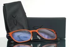 BLACKFIN BF1025 Seward 1609 Orange Mens Square Eyeglasses 49-19-145 B:42