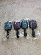 Four Detangling Hairbrushes Brand New In Purple And Blue