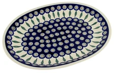 Polish Pottery Oval Large Platter 13 ½" L x 10 ½" W by Zaklady Boleslawiec 