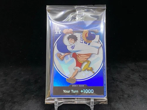 2026 ONE PIECE LOS ANGELES DODGERS MONKEY D LUFFY DON CARD PROMO 7/2/26 SEALED