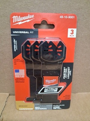 Milwaukee 3 Pk. Multi-Tool Blades Universal Fit Nitrus Carbide  49-10-9001