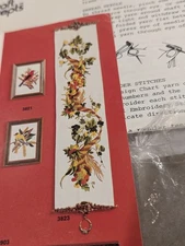 Vtg Cornucopia Crewel Embroidery Kit #3823 Bell Pull Artcraft Concepts 1977 READ