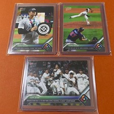 Shohei Otani 2023 WBC Final Card Set 3pcs Trout MVP Japan Used