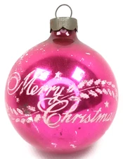 Cold War Era Christmas Ornament Shiny Brite Scenic Design Made In USA 1949