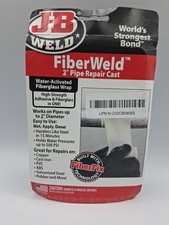 J-B Weld FiberWeld Pipe Repair Cast 2 in x 60 in White Epoxy Wrap for PVC Copper