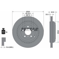 2X Textar 92150903 Bremsscheibe FüR Mercedes Benz R Klasse Gl M W251 V251 X164