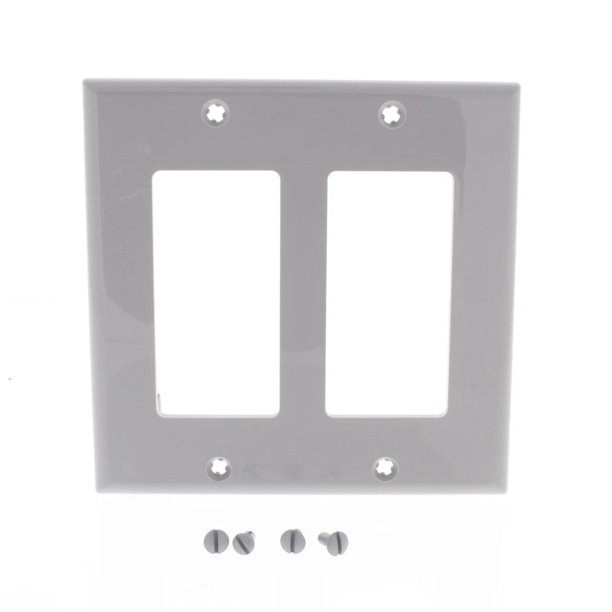 Leviton WP2SD-GY - Cubierta Resistente A La Intemperie, Interruptor De 2 Bandas Y Receptáculo Dúplex, Montaje Vertical U Horizontal, Carcasa De Plástico, Gris, Cubierta De Salida Para Exteriores