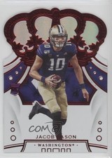 2020 Panini Chronicles Draft Picks Crown Royale Mirror Red Jacob Eason #40 8d2