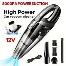 Car Vacuum Cleaner Pets Handheld Vacum Powerful Suction Multiuse Wireless 8000PA