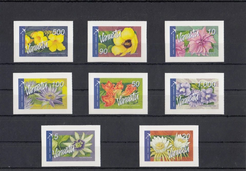 Vanuatu 2006 Tropical Flowers Definitives + Airmail Post (18v) MNH - Image 2 of 2