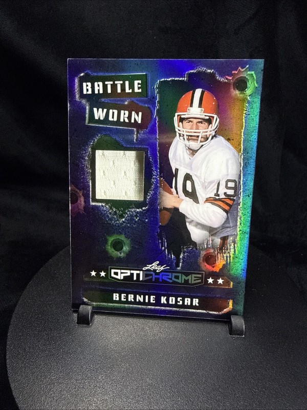 2026 Leaf Optichrome Football - Battle Worn Game-Used Jersey - Bernie Kosar #5/5