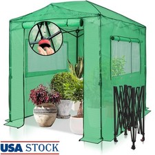 Pop Up Greenhouse Portable Walk In Easy Setup Heavy Duty PE Cover Outdoor Garden