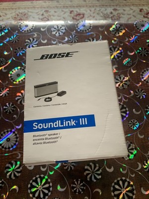 Bose Soundlink III Bluetooth Speaker - Silver for sale online | eBay