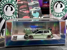YM Model Honda Civic Pandem EG4 K20 Pandem Widebody Modified Cooper Green Resin