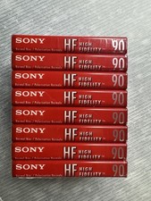 SONY HF High Fidelity 90 min Audio Cassette Tape / 8 Pack NEW