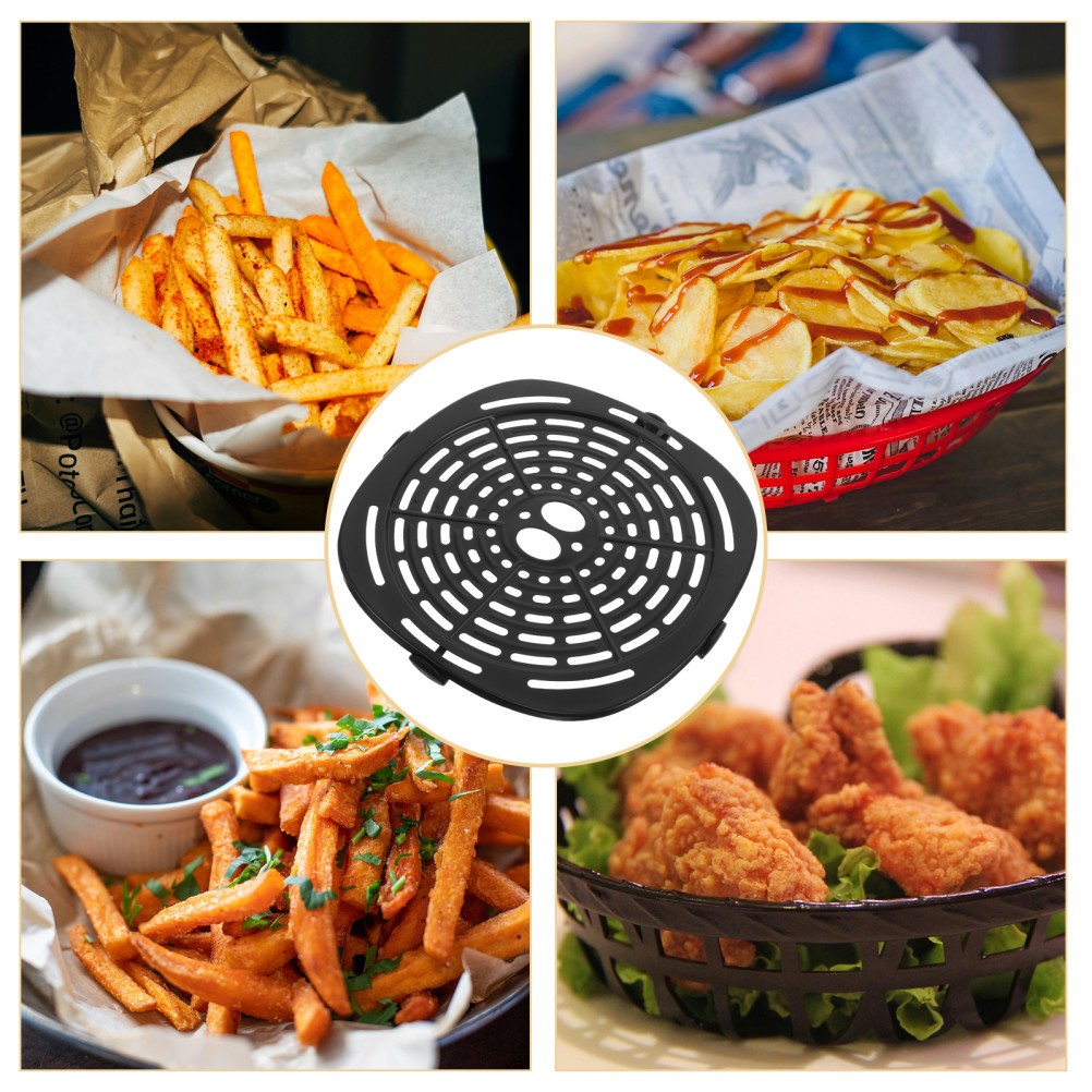  Air Fryer Grill Plate Replacement Non-Stick Crisper Baking Tray - 18.5x18.5cm