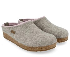 Haflinger Women's Grizzly Kris Slipper - Silver Grey