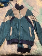 Midnght Velvet Womens Jogging Suit 2 Piece Lounge Set Size Small Blue NWT