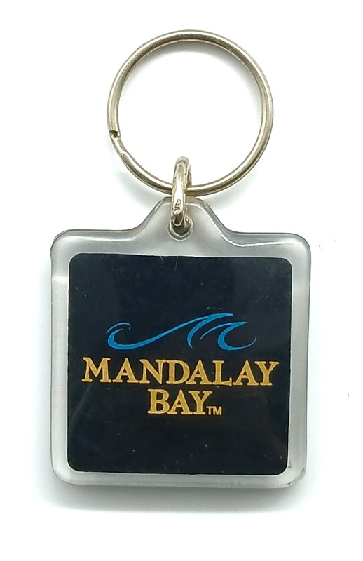 Vintage Mandalay Bay Resort Casino Pool Las Vegas Nevada Keychain Keyring