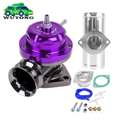 #ad Universal Aluminum Type RS Turbo Blow Off Valve 2.5quot; 63mm BOV Flange Pipe Kit $32.85