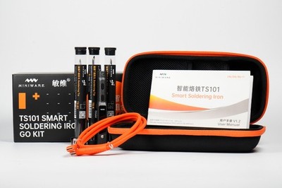 MINIWARE TS101 GO KIT Smart Soldering Iron With TS B2,BC2,K Tips Storage Bag Set