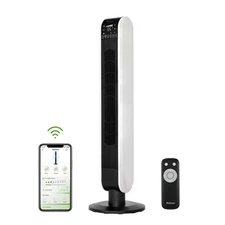Holmes 40' Wi-Fi Tower Oscillating Fan with Clean Breeze