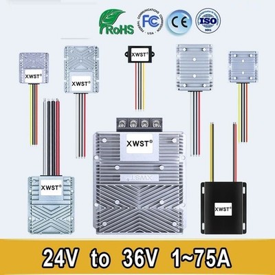 24V to 36V DC DC Step Up Boost Converter 18-35V to 36V 1A-75A Voltage Regulator