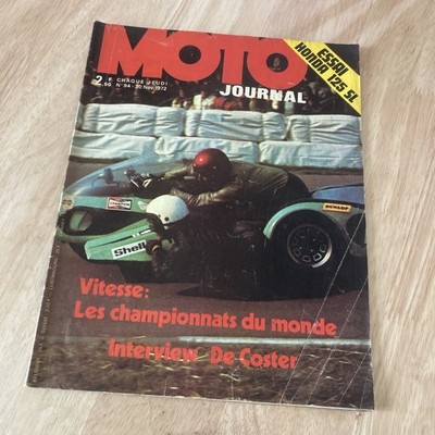 Moto Journal Issue No. 94 1972 Roger De Coster Poster Hubert Rigal Honda SL125