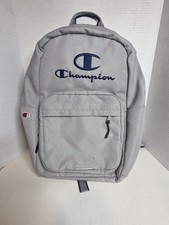 Champion Grey Padded Laptop Backpack School Hiking