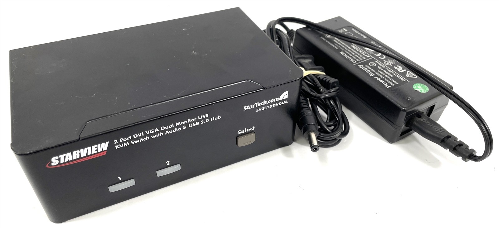 StarTech SV231DDVDUA 2 Port DVI VGA Dual Monitor KVM Switch Audio/USB