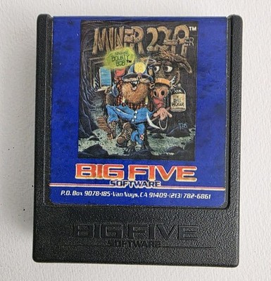 Vintage 1983 Atari 400 800 Miner 2049er Bounty Bob Big Five Software