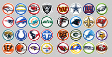 NEW Handmade Football Team Magnets 2" FULL SET/ALL 32 TEAMS.  For Fan Standings.