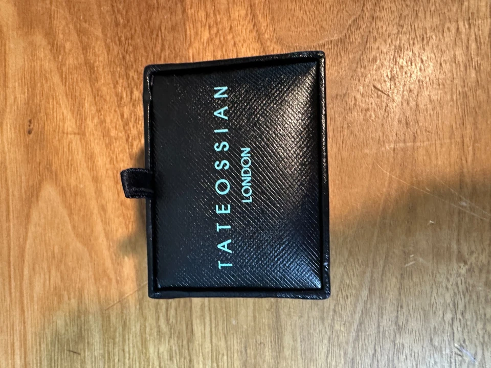 Reloj Tateossian London Gemelos Plata Termómetro Gemelos En Caja Foto 3 de 3